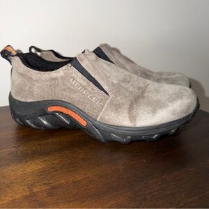 Merrell Jungle Moc Slip On Suede Shoes Gunsmoke Big Kids Size US 5/EU36